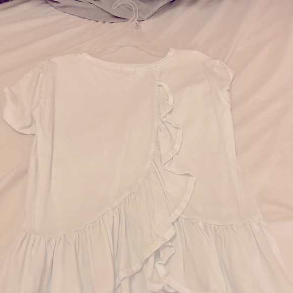 White ruffled tee from crewcuts - Picture 2 of 2